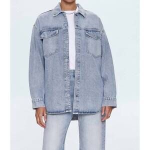 NEW PISTOLA mandy oversized shacket in paloma